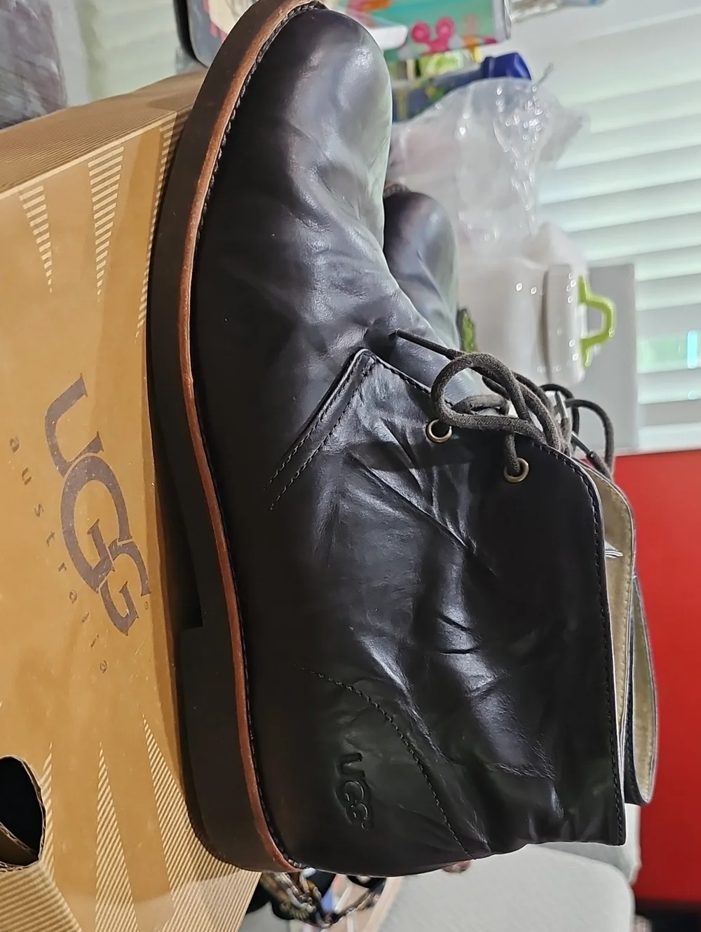 UGG Men’s Black Leather Chukka Boots